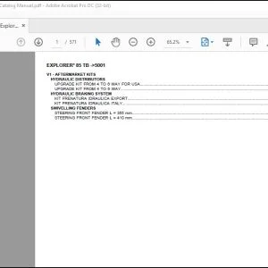 Same Tractor Explorer³ 85 TB after 5001 Parts Catalog Manual - PDF DOWNLOAD