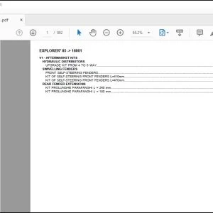 Same Tractor Explorer³ 85 after 16001 Parts Catalog Manual - PDF DOWNLOAD