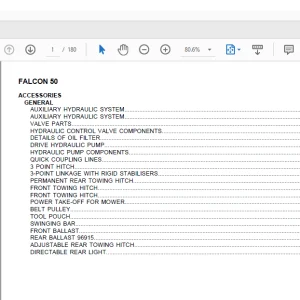 Same Tractor FALCON 50 Parts Catalog Manual - PDF DOWNLOAD