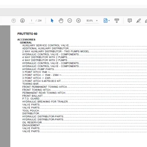 Same Tractor FRUTTETO 60 Parts Catalog Manual - PDF DOWNLOAD