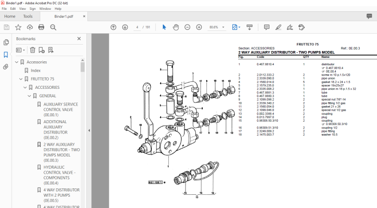 Same Tractor FRUTTETO 75 Parts Catalog Manual - PDF DOWNLOAD ...