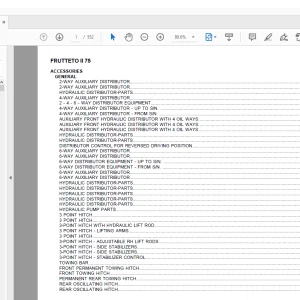 Same Tractor FRUTTETO II 75 Parts Catalog Manual - PDF DOWNLOAD