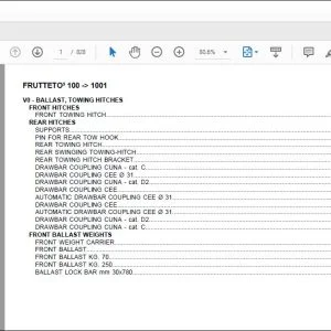 Same Tractor Frutteto’100 after 1001 Parts Catalog Manual  - PDF DOWNLOAD