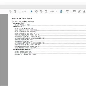 Same Tractor Frutteto’S 100 after 1001 Parts Catalog Manual - PDF DOWNLOAD