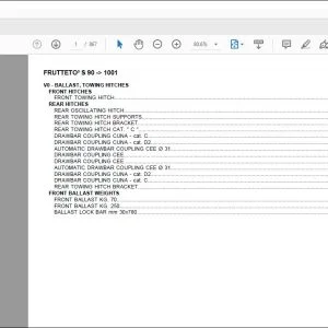 Same Tractor Frutteto’s 90 after 1001 Parts Catalog Manual - PDF DOWNLOAD