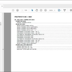 Same Tractor Frutteto’s 90 after 5001 Parts Catalog Manual - PDF DOWNLOAD