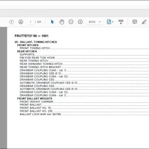 Same Tractor Frutteto³ 80 after 1001 Parts Catalog Manual - PDF DOWNLOAD