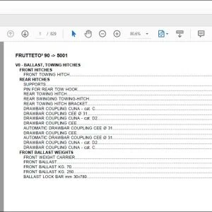 Same Tractor Frutteto³ 90 after 5001 Parts Catalog Manual - PDF DOWNLOAD
