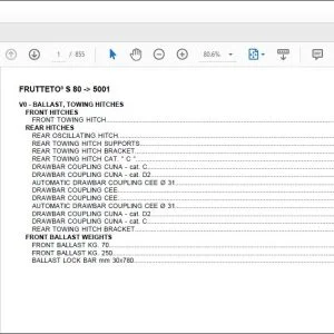 Same Tractor Frutteto³ S 80 after 5001 Parts Catalog Manual - PDF DOWNLOAD