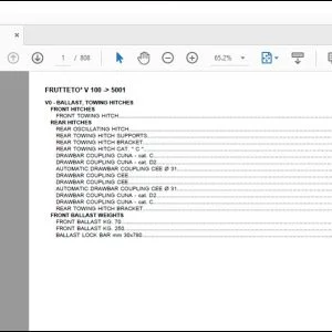 Same Tractor Frutteto³ V 100 after 5001 Parts Catalog Manual - PDF DOWNLOAD
