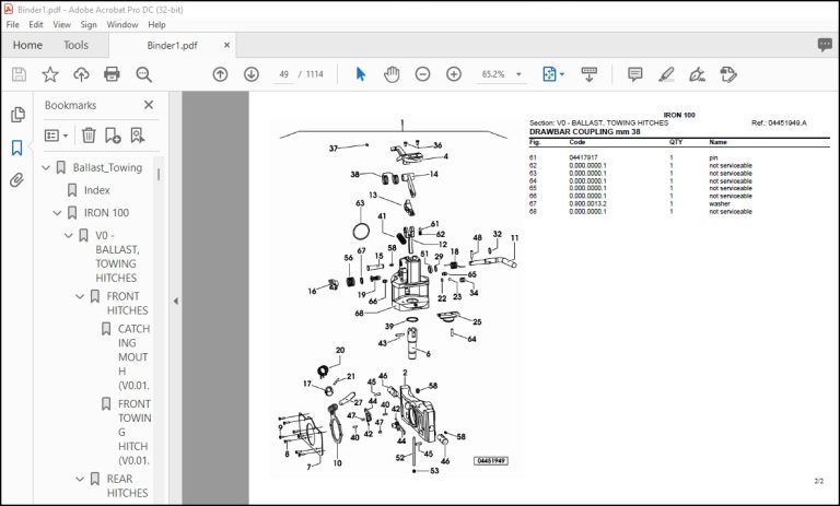 Same Tractor Iron 100 Parts Catalog Manual - PDF DOWNLOAD ...