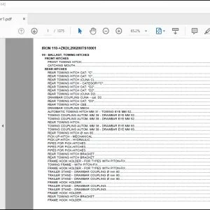 Same Tractor Iron 110 after ZKDL290200TS10001 Parts Catalog Manual - PDF DOWNLOAD