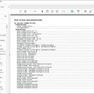 Same Tractor Iron 115 DCR after ZKDL300200TS10001 Parts Catalog Manual - PDF DOWNLOAD