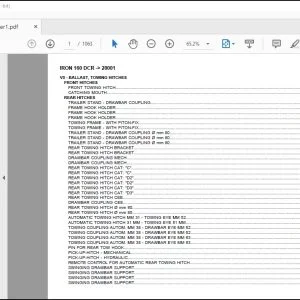 Same Tractor Iron 160 DCR after 20001 Parts Catalog Manual - PFD DOWNLOAD