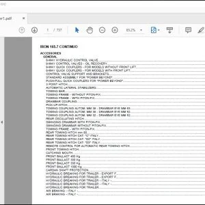 Same Tractor Iron 165.7 Continuo Parts Catalog Manual - PDF DOWNLOAD