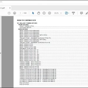 Same Tractor Iron 170 Continuo DCR Parts Catalog Manual - PDF DOWNLOAD