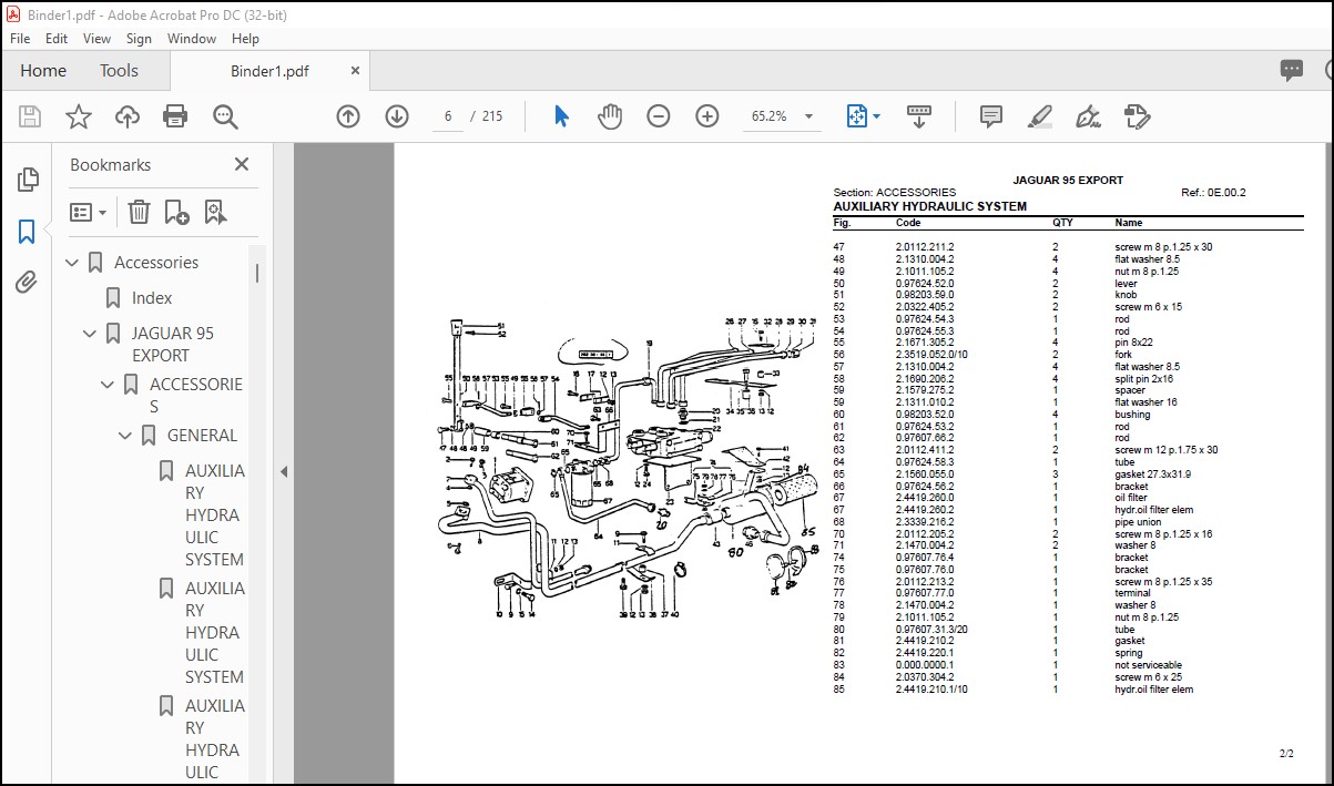 Same Tractor Jaguar 95 Parts Catalog Manual - PDF DOWNLOAD ...