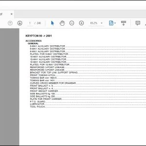 Same Tractor Krypton 90 after 2001 Parts Catalog Manual - PDF DOWNLOAD