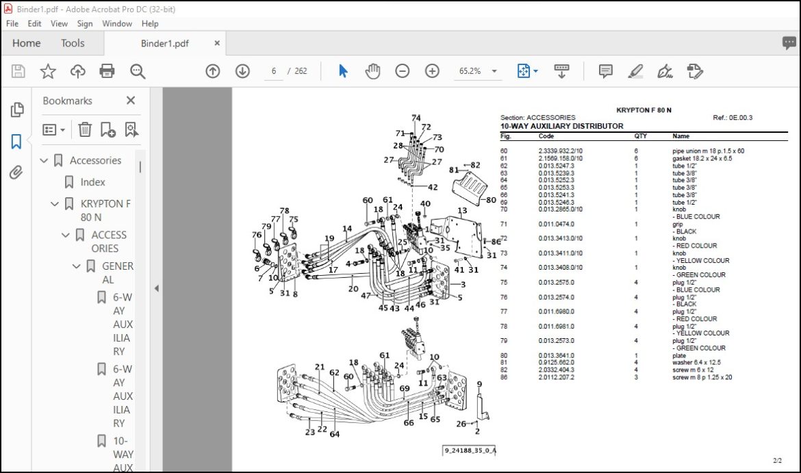 Same Tractor Krypton F 80 N Parts Catalog Manual - PDF DOWNLOAD ...