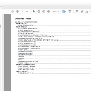 Same Tractor Laser 150 after 10001 Parts Catalog Manual - PDF DOWNLOAD