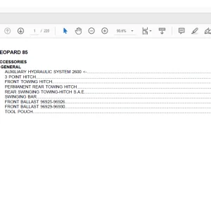 Same Tractor Leopard 85 Parts Catalog Manual - PDF DOWNLOAD