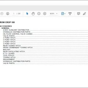 Same Tractor ROW CROP 100 Parts Catalog Manual - PDF DOWNLOAD