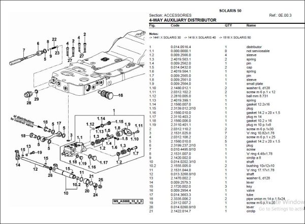 Same Tractor SOLARIS 50 Parts Catalog Manual - PDF DOWNLOAD ...