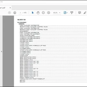 Same Tractor Silver 130 Parts Catalog Manual - PDF DOWNLOAD