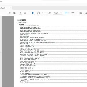 Same Tractor Silver 180 Parts Catalog Manual - PDF DOWNLOAD