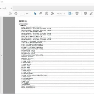 Same Tractor Silver 90 Parts Catalog Manual - PDF DOWNLOAD