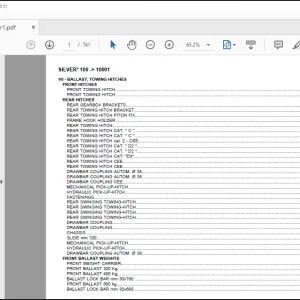 Same Tractor Silver³ 100 after 10001 Parts Catalog Manual - PDF DOWNLOAD