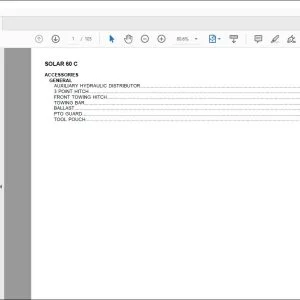 Same Tractor Solar 60 C Parts Catalog Manual -  PDF DOWNLOAD