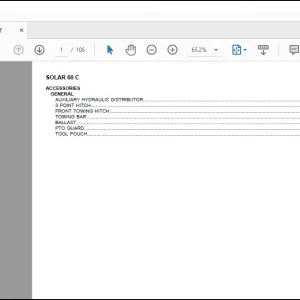 Same Tractor Solar 60 C Parts Catalog Manual - PDF DOWNLOAD