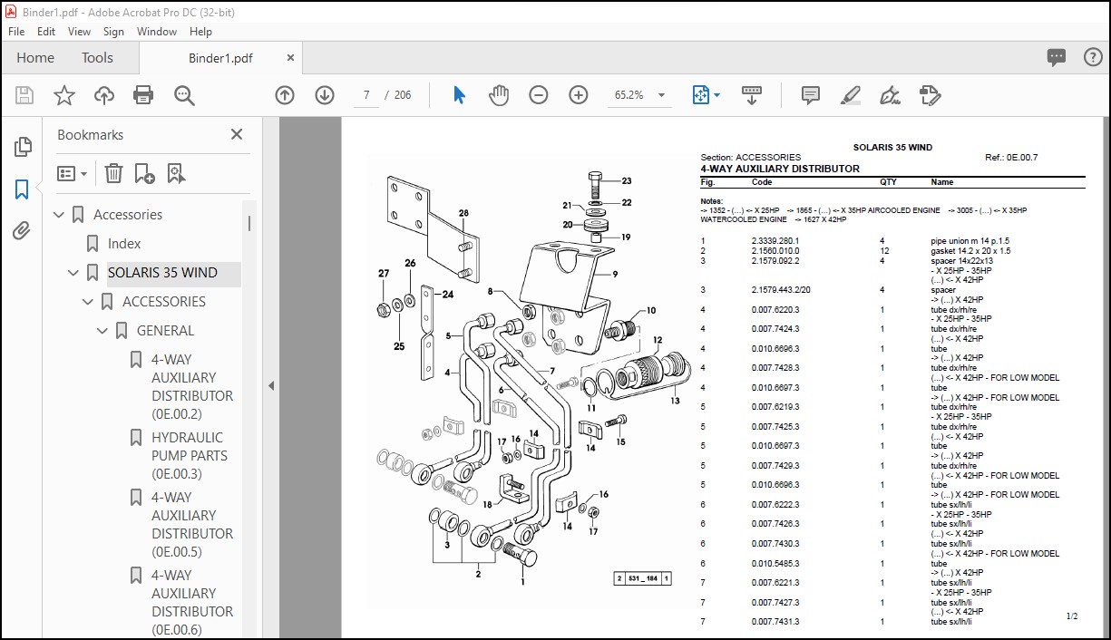 Same Tractor Solaris 35 wind Parts Catalog Manual - PDF DOWNLOAD ...