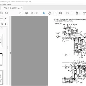 Tadano Crane AT-240-1 42099140300 LOWER,ISUZU FPR33HLX16S93 Parts Catalog Manual - PDF DOWNLOAD