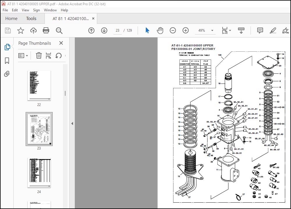 Tadano Crane AT-81-1 42040100005 UPPER Spare Parts Catalog Manual - PDF ...