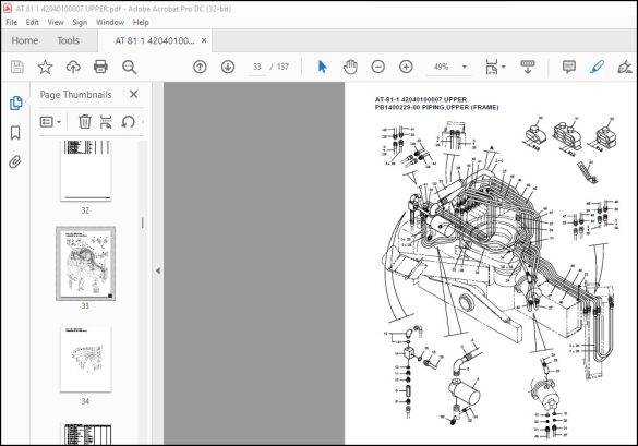 Tadano Crane AT-81-1 42040100007 UPPER Spare Parts Catalog Manual - PDF ...