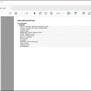 Same Explorer 60 Special Tractor Spare Parts Manual PDF Download