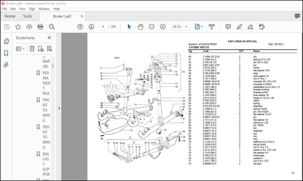 same Tractor Explorer 60 Special Parts Catalog Manual - PDF DOWNLOAD ...