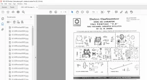 1951-1962 Pontiac 2GC Delco Carburetor Service Parts Catalog Manual - PDF DOWNLOAD