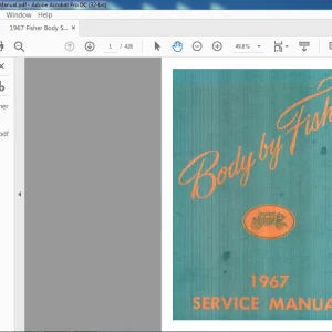 1967 Fisher Body Service Manual - PDF DOWNLOAD