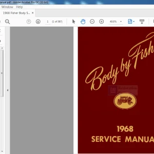 1968 Fisher Body Service Manual - PDF DOWNLOAD