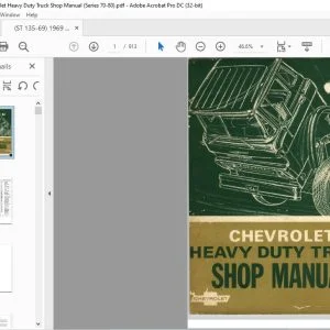 1969 Chevrolet Heavy Duty (Series 70-80) Truck Shop Manual - PDF DOWNLOAD