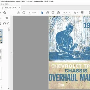 1969 Chevrolet Truck (Series 10-60) Chassis Overhaul Manual - PDF DOWNLOAD