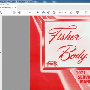 1971 Fisher Body Service Manual - PDF DOWNLOAD