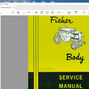 1972 Fisher Body Service Manual - PDF DOWNLOAD