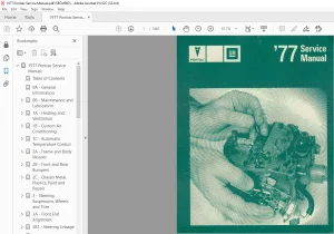 1977 Pontiac Service Manual - PDF DOWNLOAD