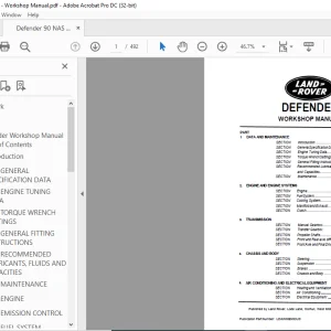 1993 Land Rover Defender 90 Workshop Manual LDAWMEN93US - PDF DOWNLOAD