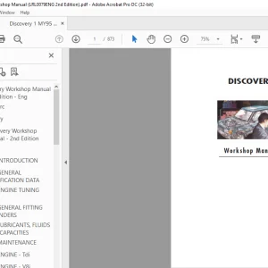 1995 Land Rover Discovery Workshop Manual LRL0079 - PDF DOWNLOAD