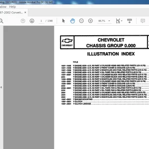 1997-2001 Chevrolet Corvette C5 Parts Catalog Manual - PDF DOWNLOAD
